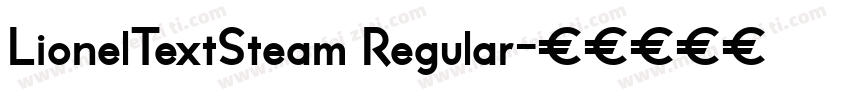 LionelTextSteam Regular字体转换